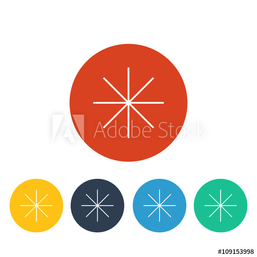 Vector Asterisk Icon 500x500 Vector Asterisk Icon