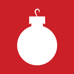 256x256 Christmas Flat Box Ball Icon, Png Clipart Image