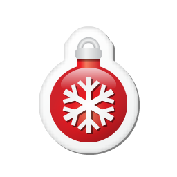 256x256 Christmas Tree Red Ball Icon