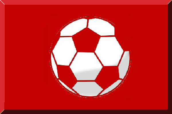 600x400 Filered Soccer Ball Inside Red Flag Icon