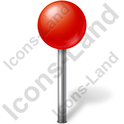 256x256 Map Marker Ball Red Icon, Pngico Icons