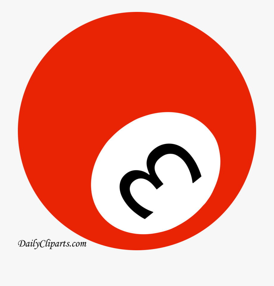 920x960 Number Pool Ball Red Color Clipart Icon