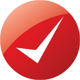 256x256 Web Ruby Red Check Mark Icon