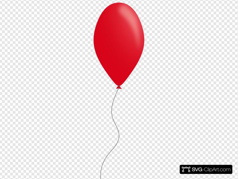 800x600 Red Balloon Clip Art, Icon