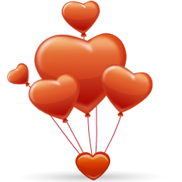 256x256 Waving Red Balloon Icon Free Icons Download