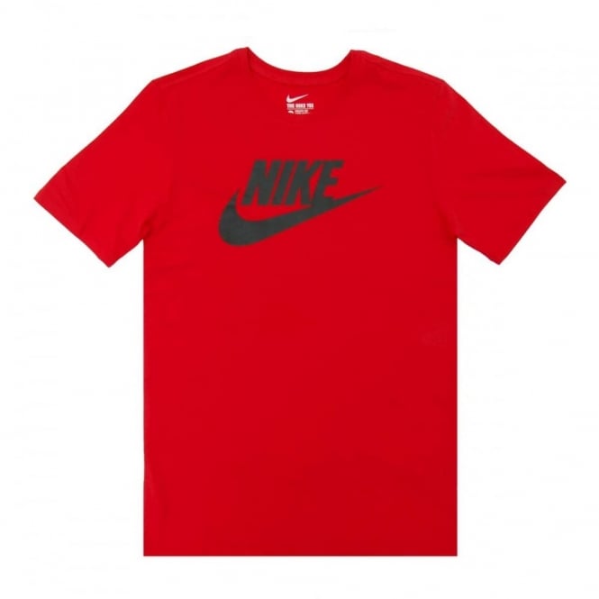 665x665 Nike Futura Icon T Shirt University Red Black
