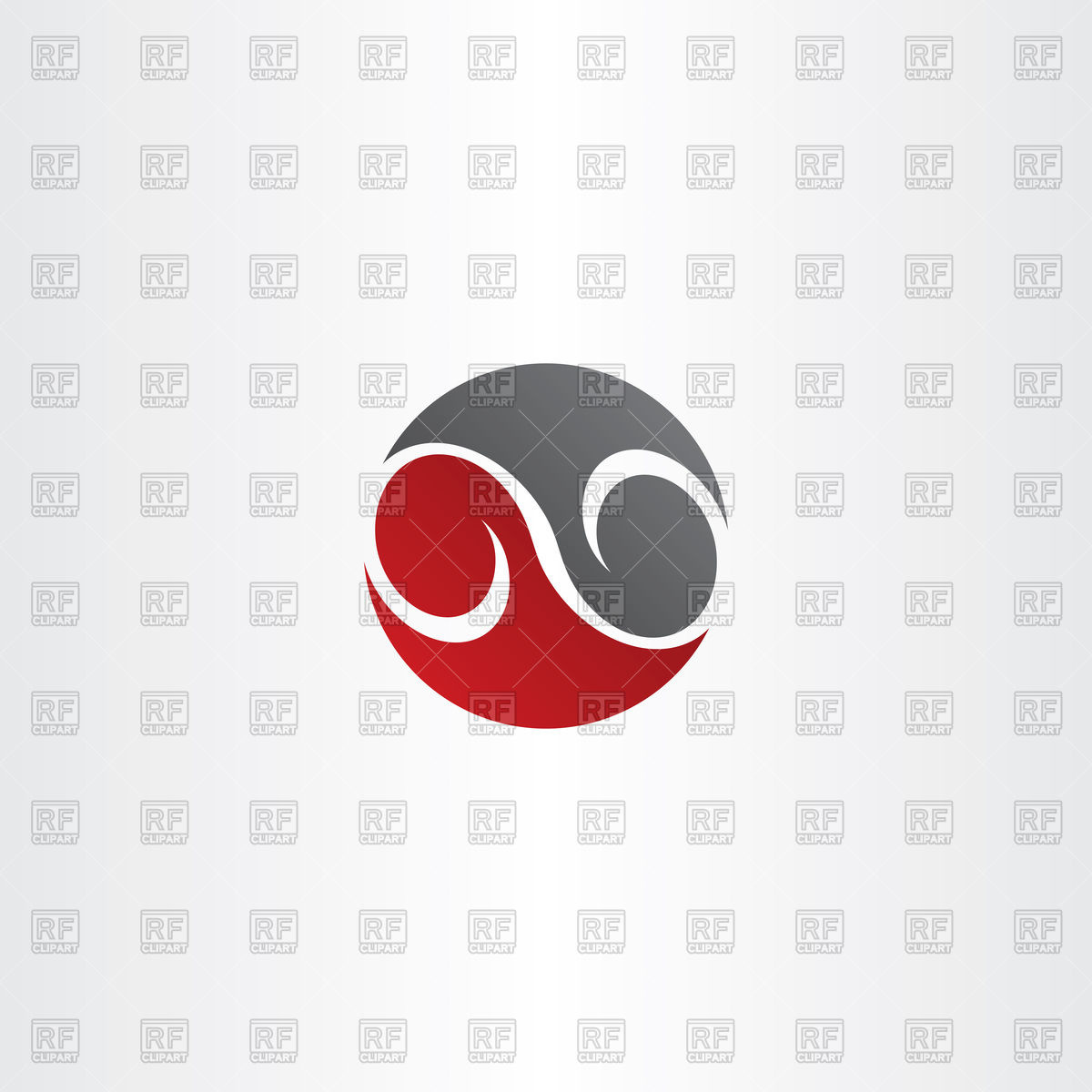1200x1200 Red Black Circle Infinity Icon Vector Image Of Signs, Symbols