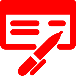 256x256 Free Red Check Book Icon