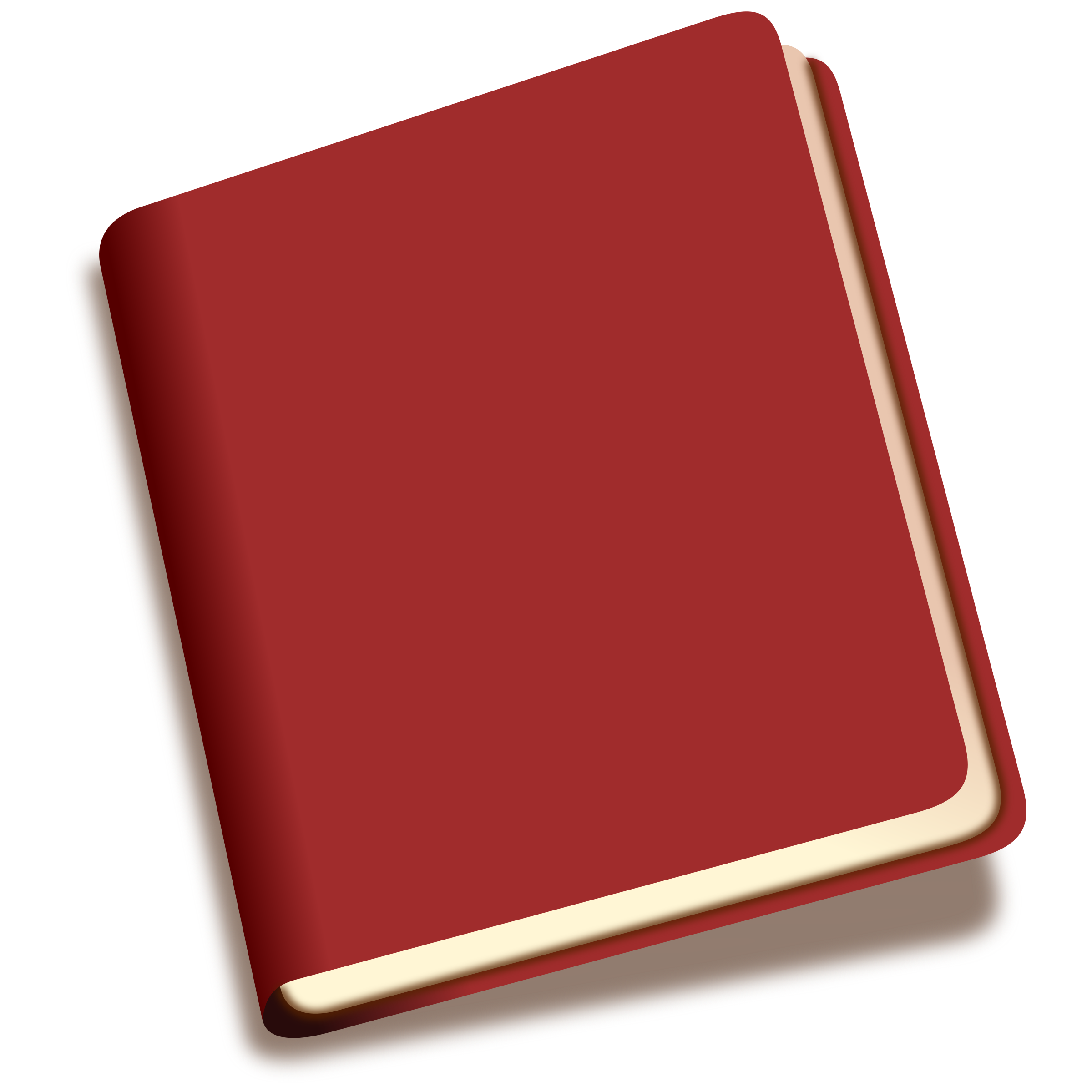 2400x2400 Red Book Icon Vector Clipart Image