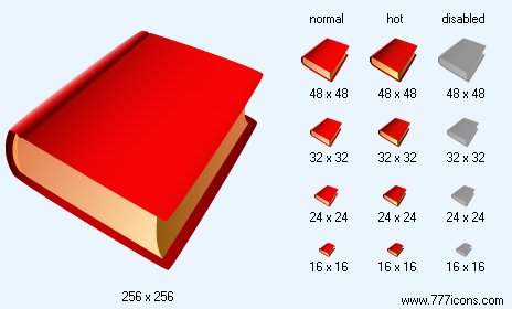 464x280 Red Book Icon Large Icons For Vista