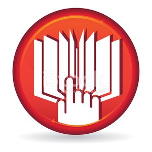 300x300 Red Book Searching Icon Stock Vectors