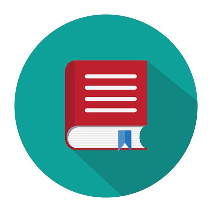 416x416 Red Book With Bookmark Icon Premium Clipart