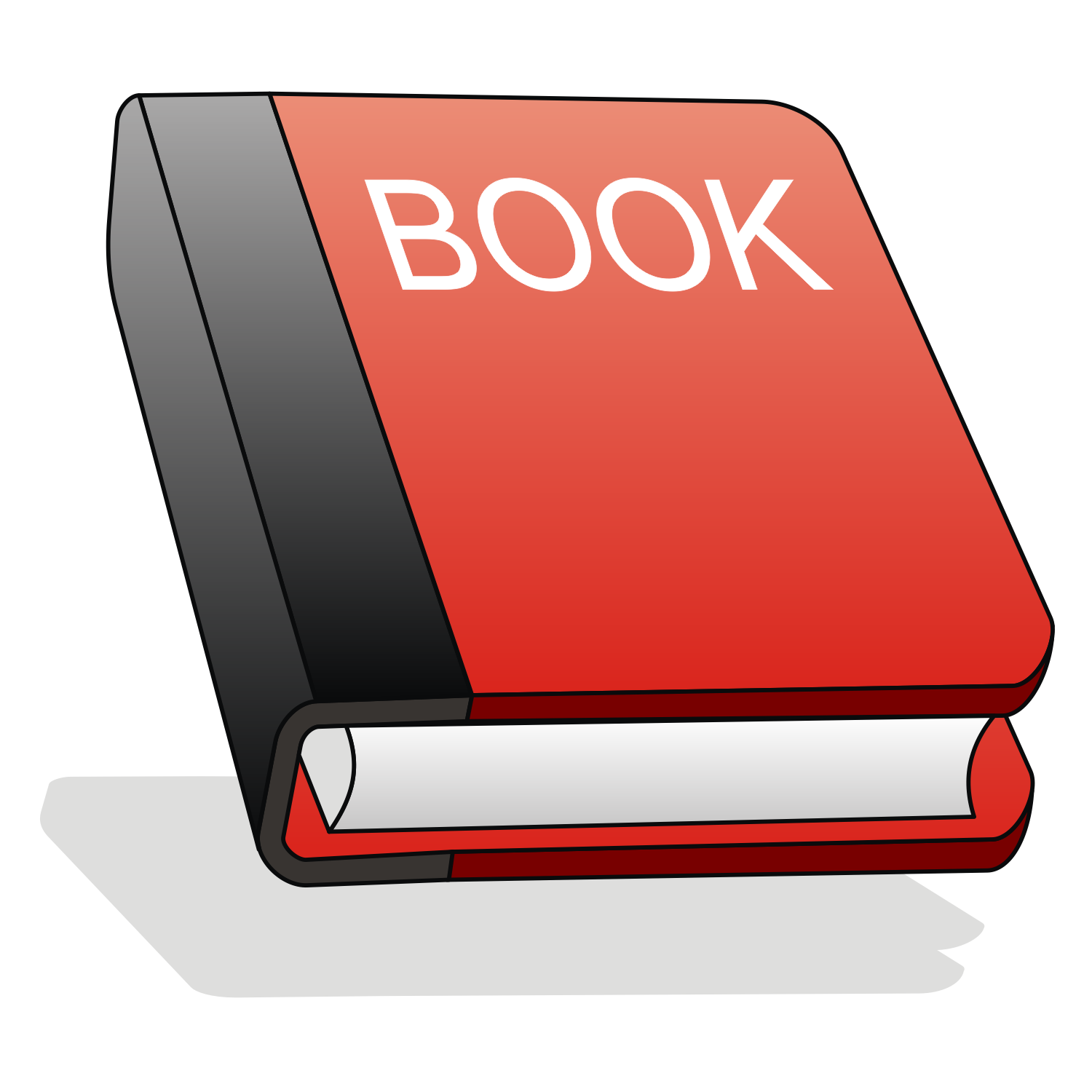 1500x1500 Vector For Free Use Red Book Icon