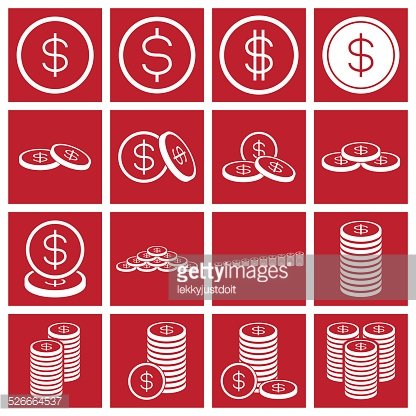 Money Con Set Red Box Vector Illustration Premium Clipart 416x416 Money Con Set Red Box Vector Illustration Premium Clipart