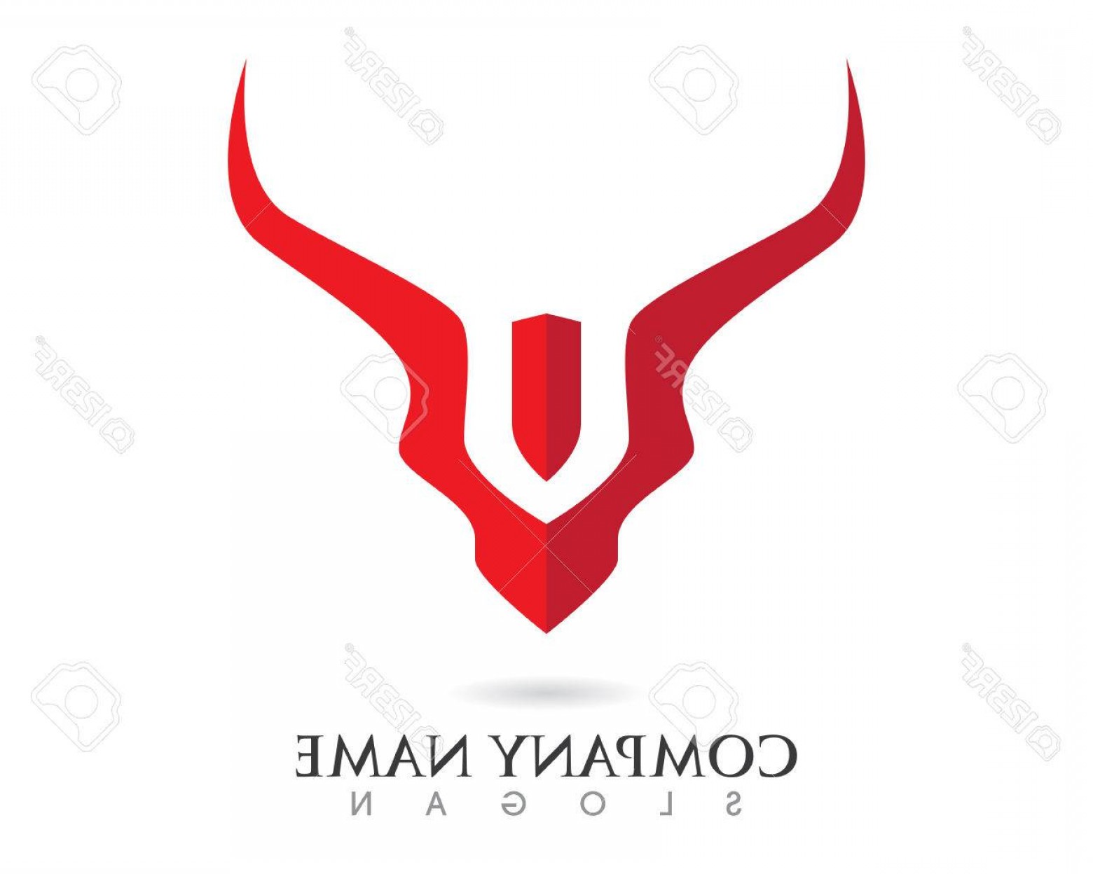 1560x1248 Photostock Vector Red Bull Taurus Logo Template Vector Icon