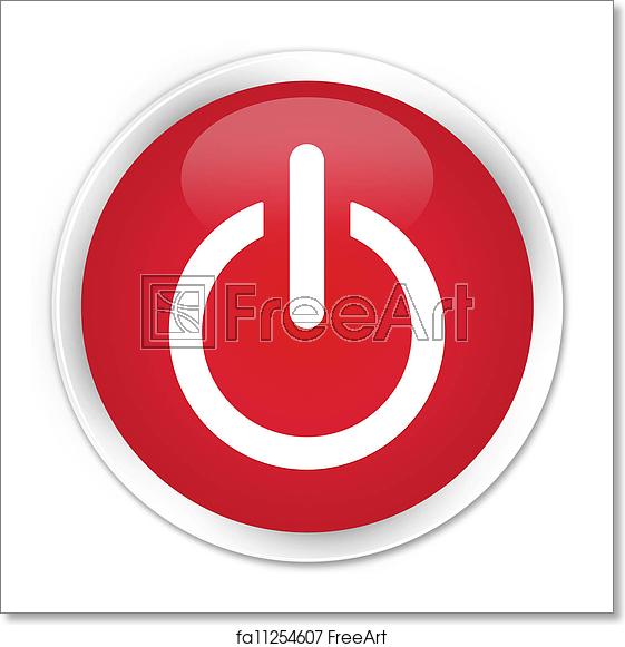 561x581 Free Art Print Of Power Off Icon Red Button Freeart
