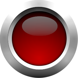 256x256 Red Button Pressed Icon