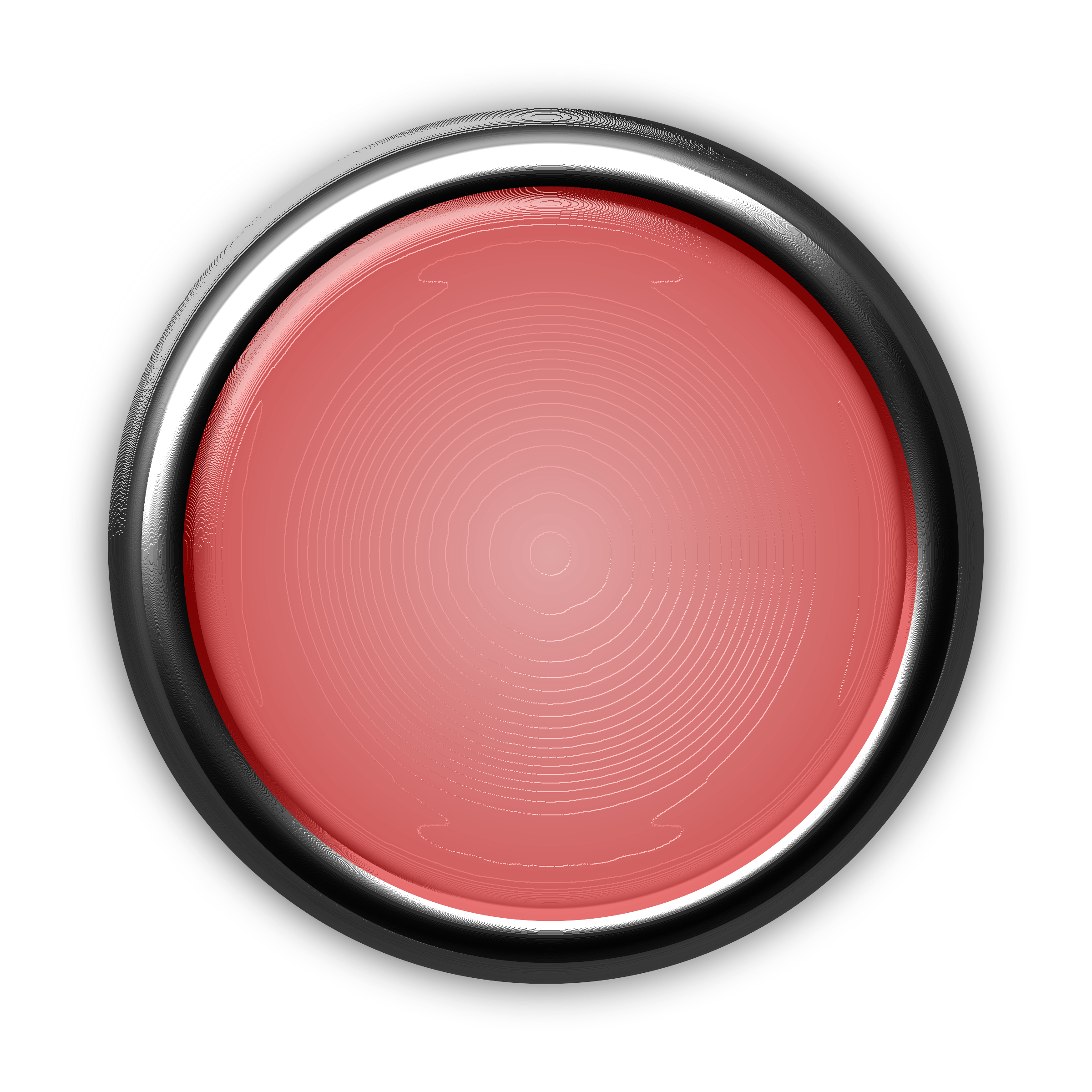 2400x2400 Red Button With Internal Light Icons Png
