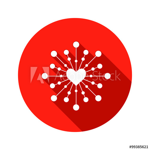 500x500 Snowflake, Heart View Icon Christmas, Valentine Day, Birthday