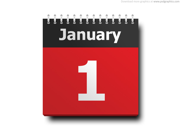 610x458 January Calendar Icon Psdgraphics