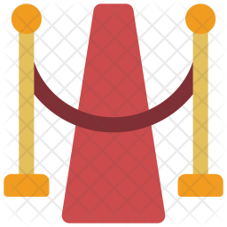 256x256 Red Carpet Icon Of Flat Style