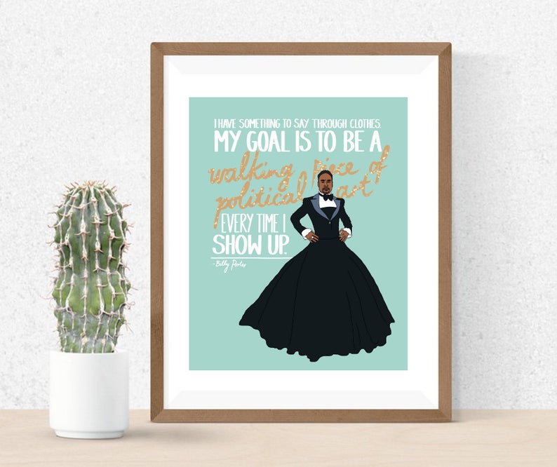 794x666 Billy Porter Red Carpet Icon Printable Etsy