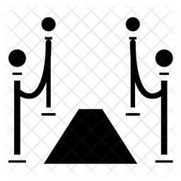 256x256 Red Carpet Icon Of Glyph Style