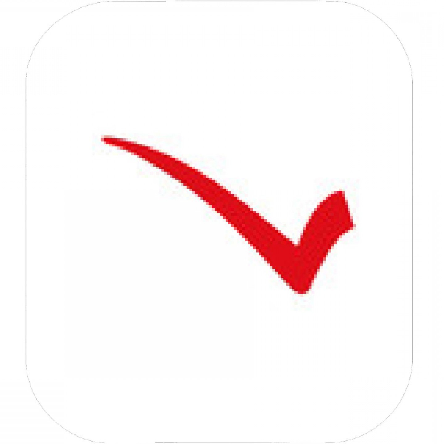 1440x1440 Red Check Mark Vector Logo Hoodamath