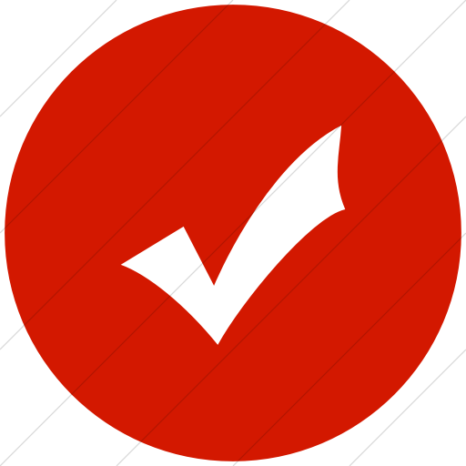 Red Check Mark Icon at Vectorified.com | Collection of Red Check Mark ...