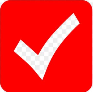 300x296 Red Check Mark Icon Eviction King Las Vegas