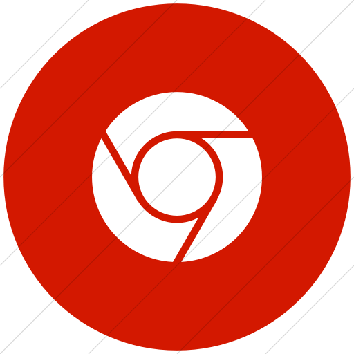 512x512 Iconsetc Flat Circle White On Red Raphael Chrome Icon