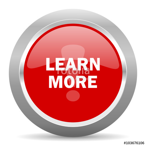 500x500 Learn More Red Metallic Chrome Web Circle Glossy Icon Stock Photo