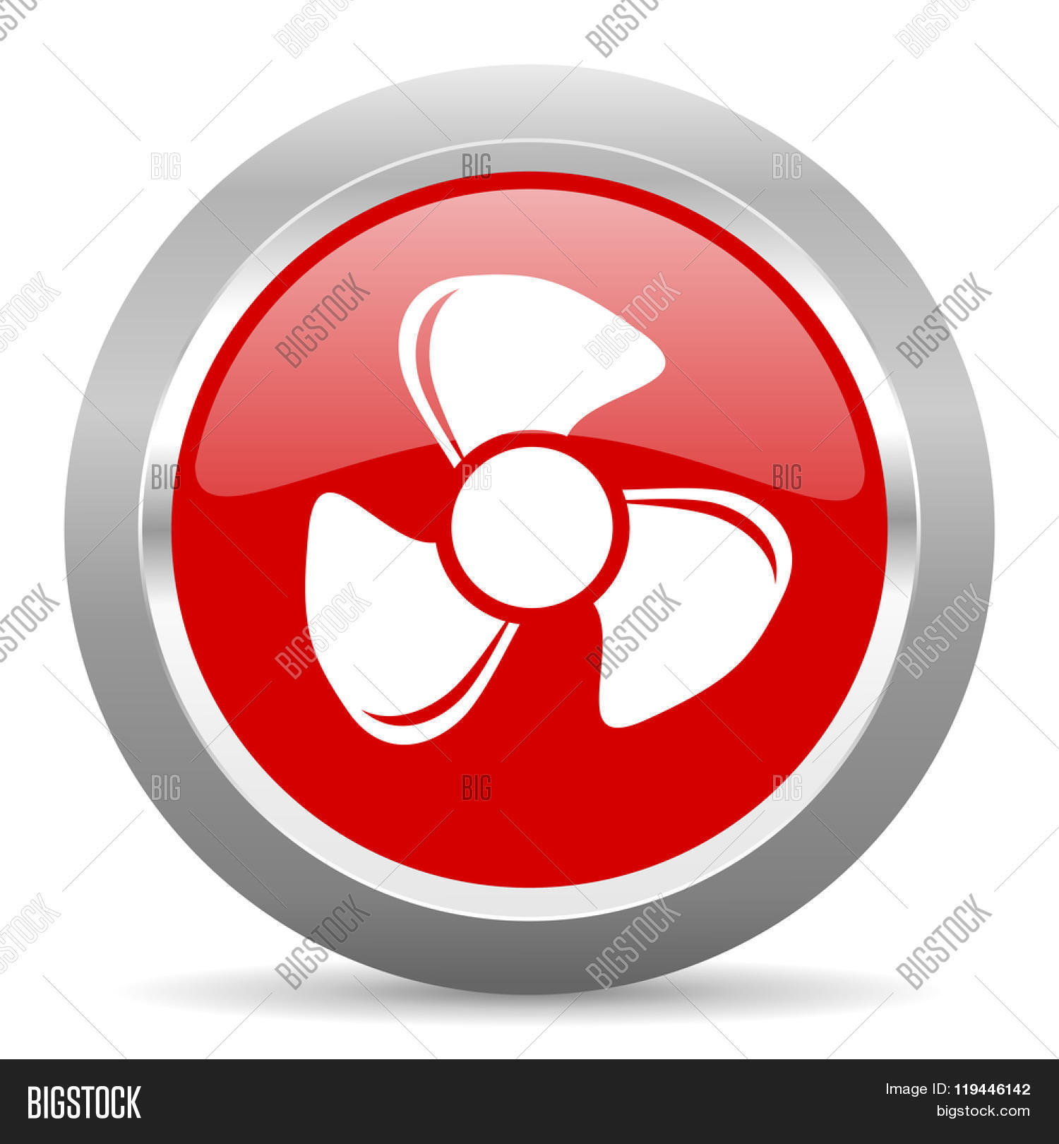 1500x1620 Fan Red Chrome Web Circle Glossy Icon Image
