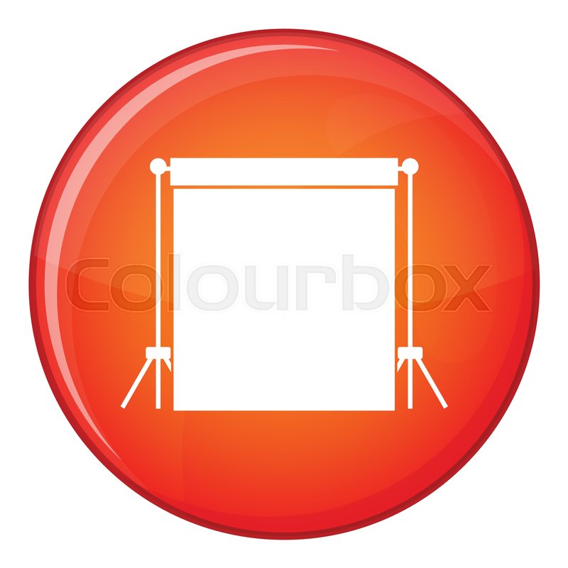 800x800 Studio Backdrop Icon In Red Circle Stock Vector Colourbox
