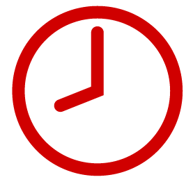 Red Clock Icon at Vectorified.com | Collection of Red Clock Icon free ...