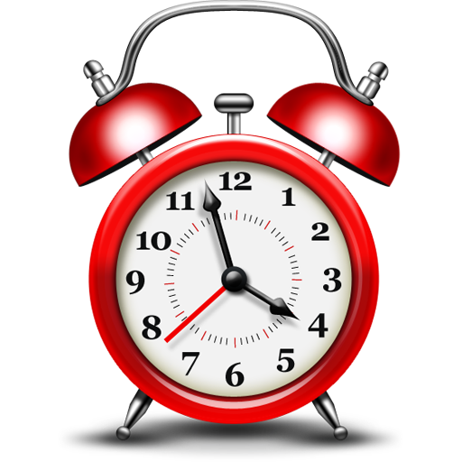 512x512 Red Alarm Clock Icon
