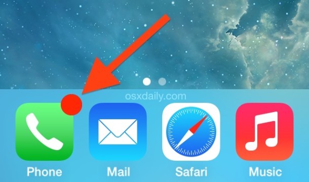See A Blank Red Dot On The Phone Icon It's Your Iphone Voicemail 610x359 See A Blank Red Dot On The Phone Icon It's Your Iphone Voicemail