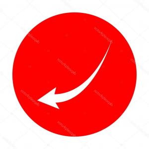 300x300 Red Down Arrow Financial Graph Vector Catchsplace