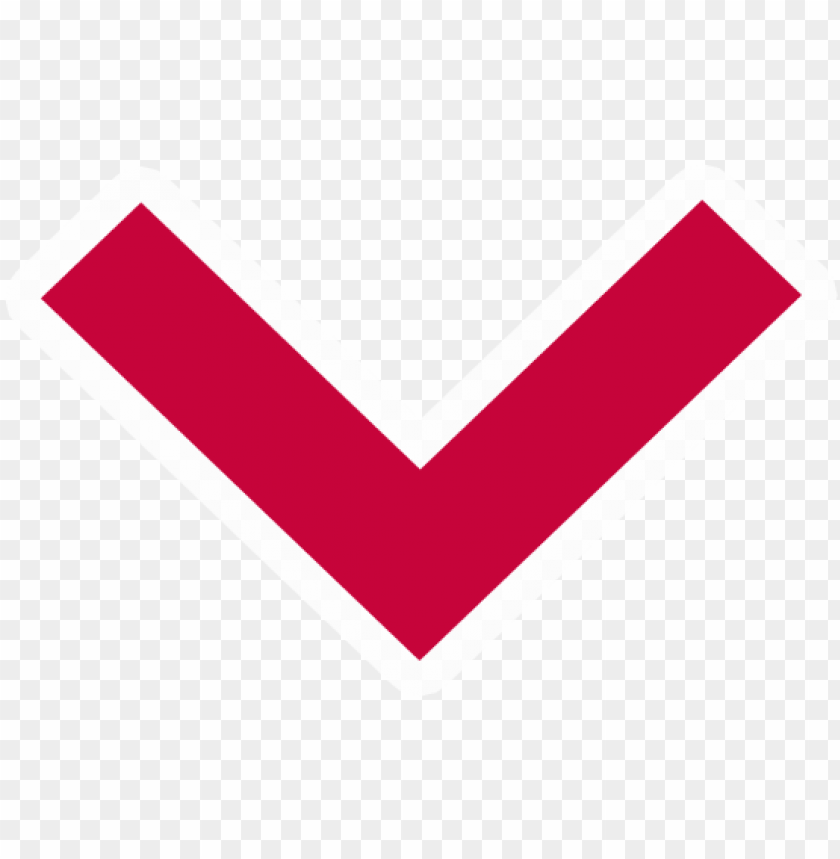 840x859 Red Down Arrow Icon