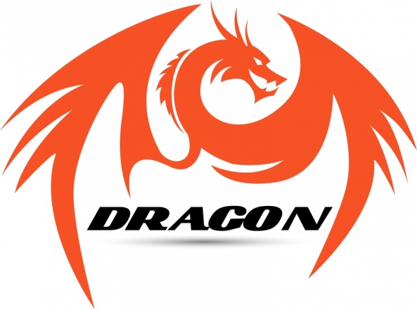 600x444 Dragon Icon Orange Hand Drawn Style Free Vector In Adobe