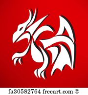 180x195 Free Art Print Of Dragon Icon Freeart
