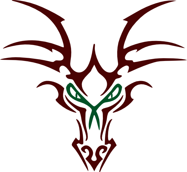 600x550 Red Dragon Head Clip Art