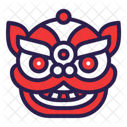 256x256 Dragon Icon Of Colored Outline Style