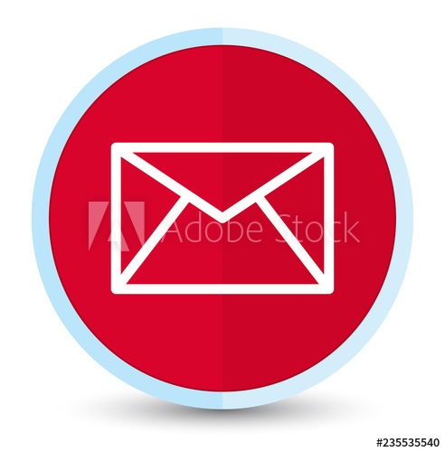 492x500 Email Icon Flat Prime Red Round Button