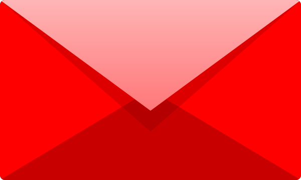 600x360 Red E Mail Icon Free Vector Data