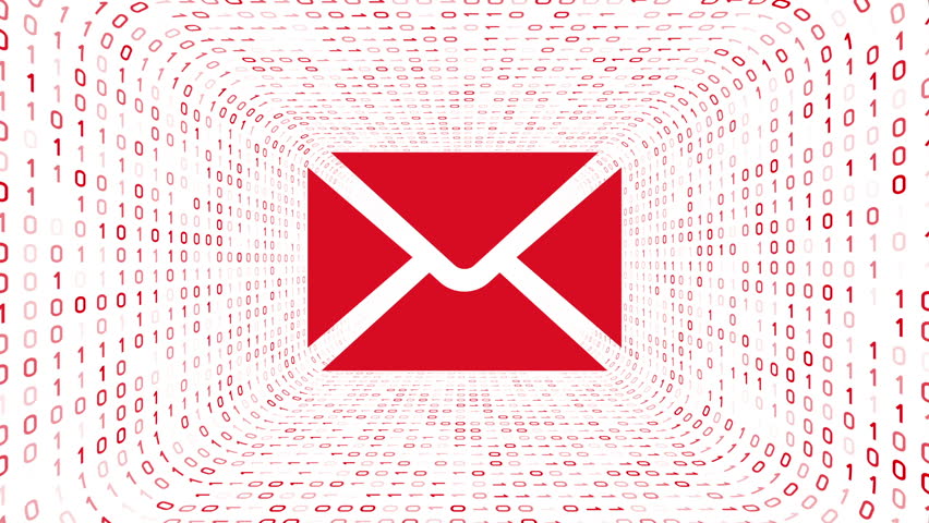 852x480 Red Envelope Icon Form Red Stock Footage Video