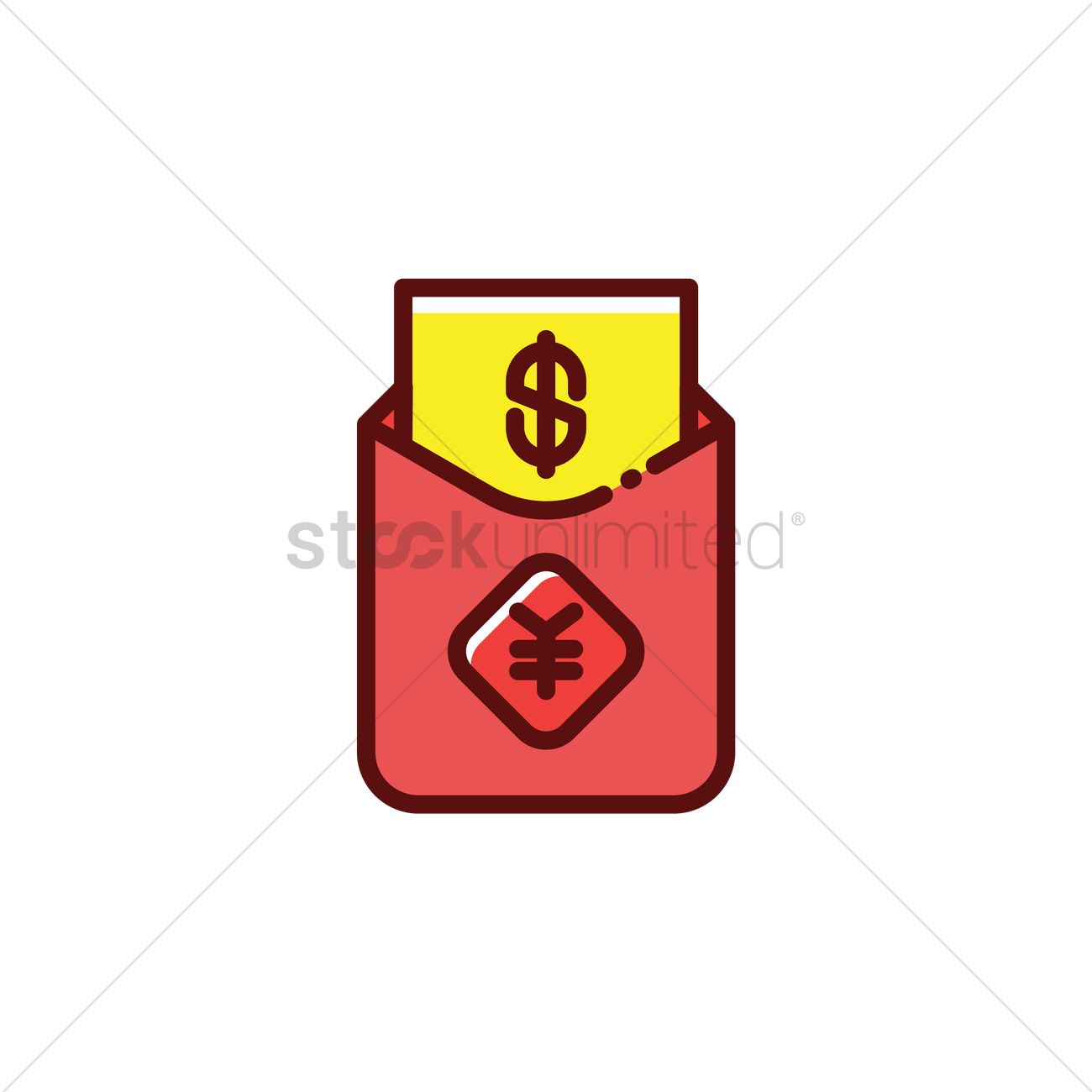 1300x1300 Chinese Red Envelope Vector Image