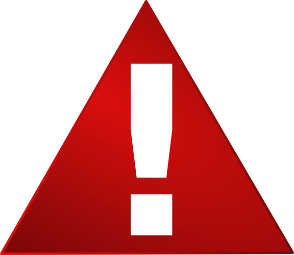 Red Warning Triangle White Exclamation Mark Clip Art 600x521 Red Warning Triangle White Exclamation Mark Clip Art