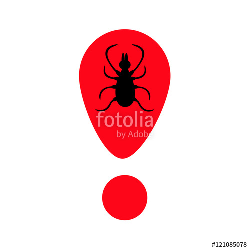Tick Insect Silhouette Mite Deer Ticks Icon Red Exclamation 500x500 Tick Insect Silhouette Mite Deer Ticks Icon Red Exclamation