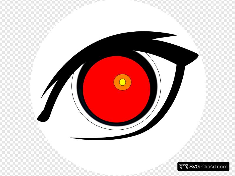 800x600 Red Eye Clip Art, Icon